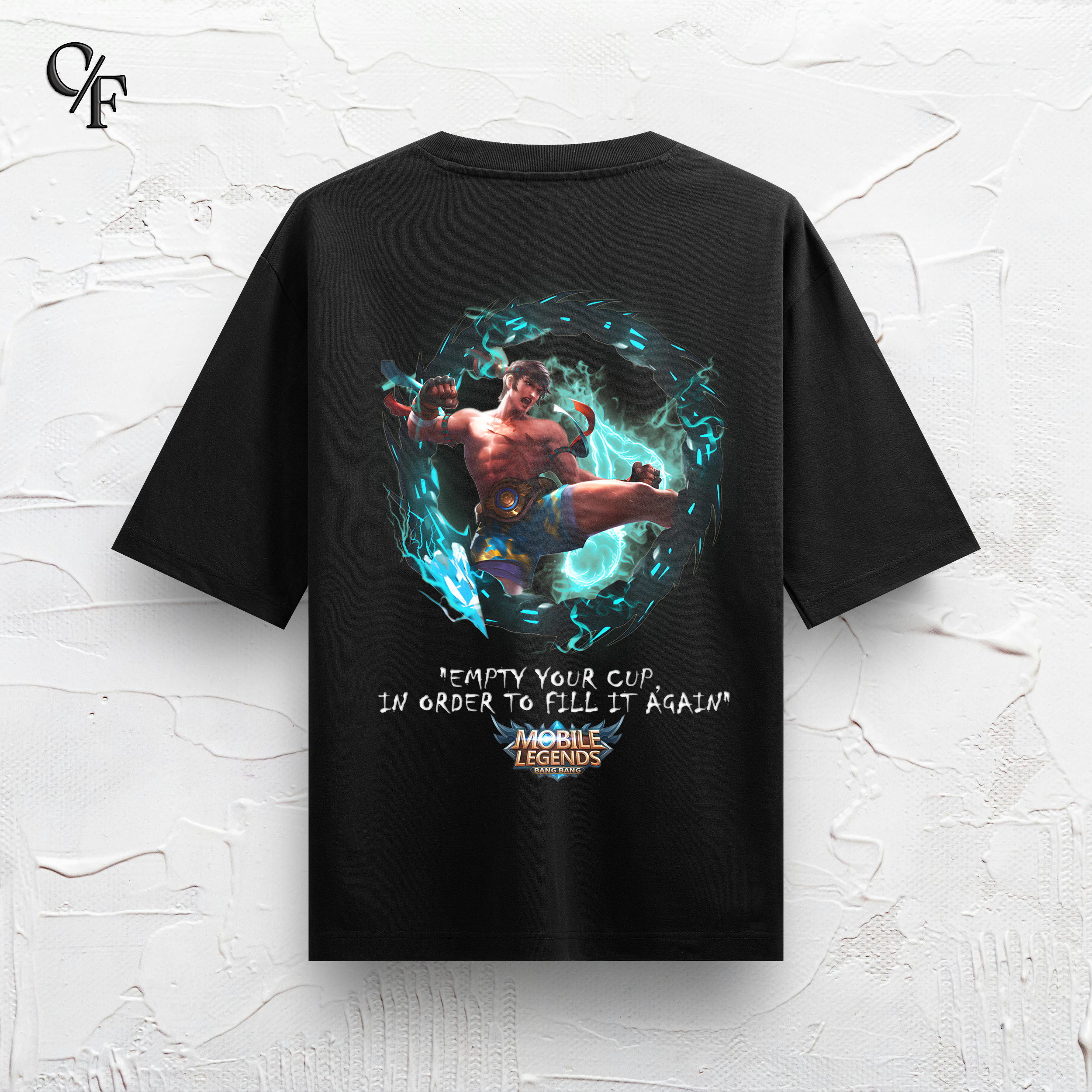 chou back1 Chou King of Muay Thai Mlbb Oversized T-Shirt