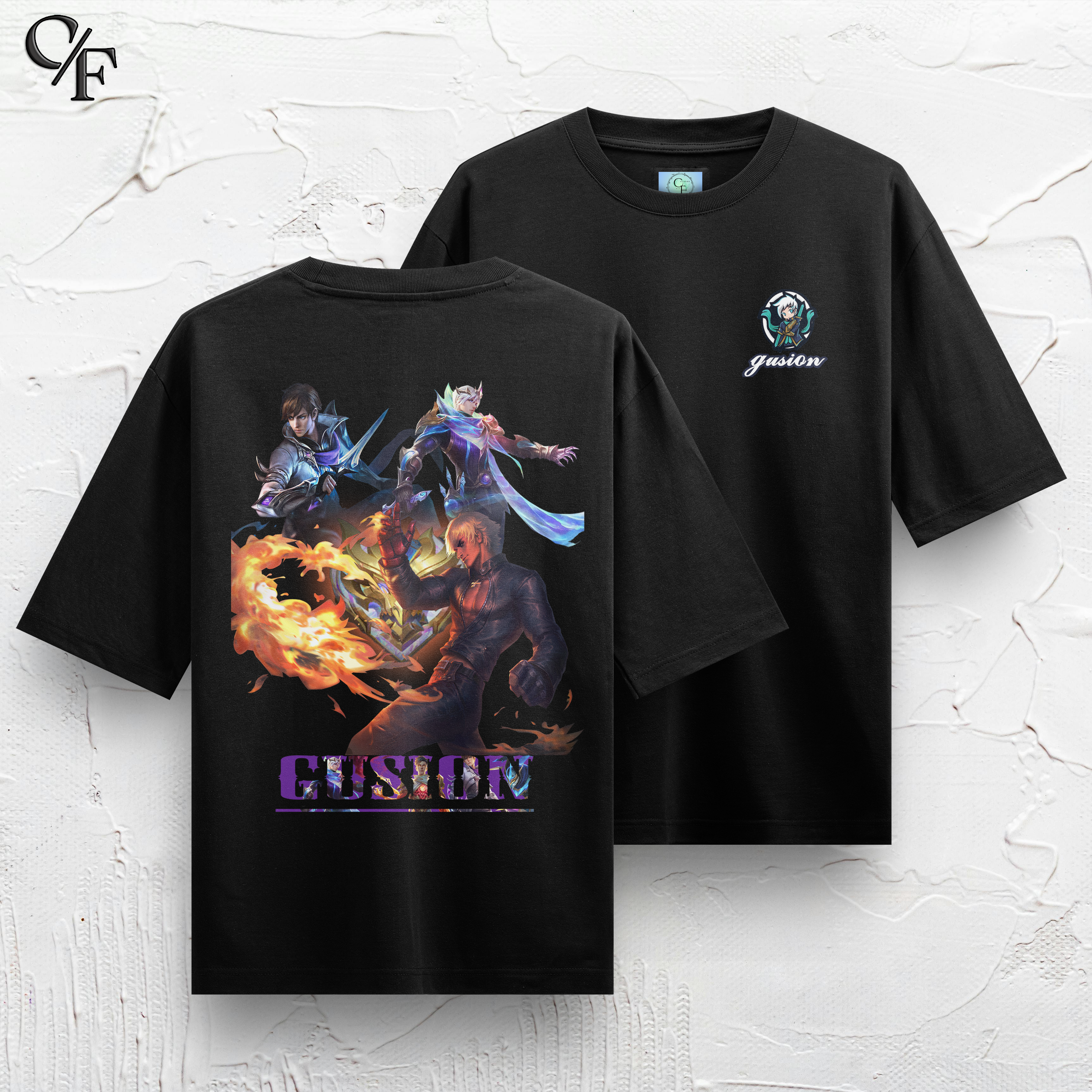 gusion bothside2 Gusion K Mlbb Oversized T-shirt