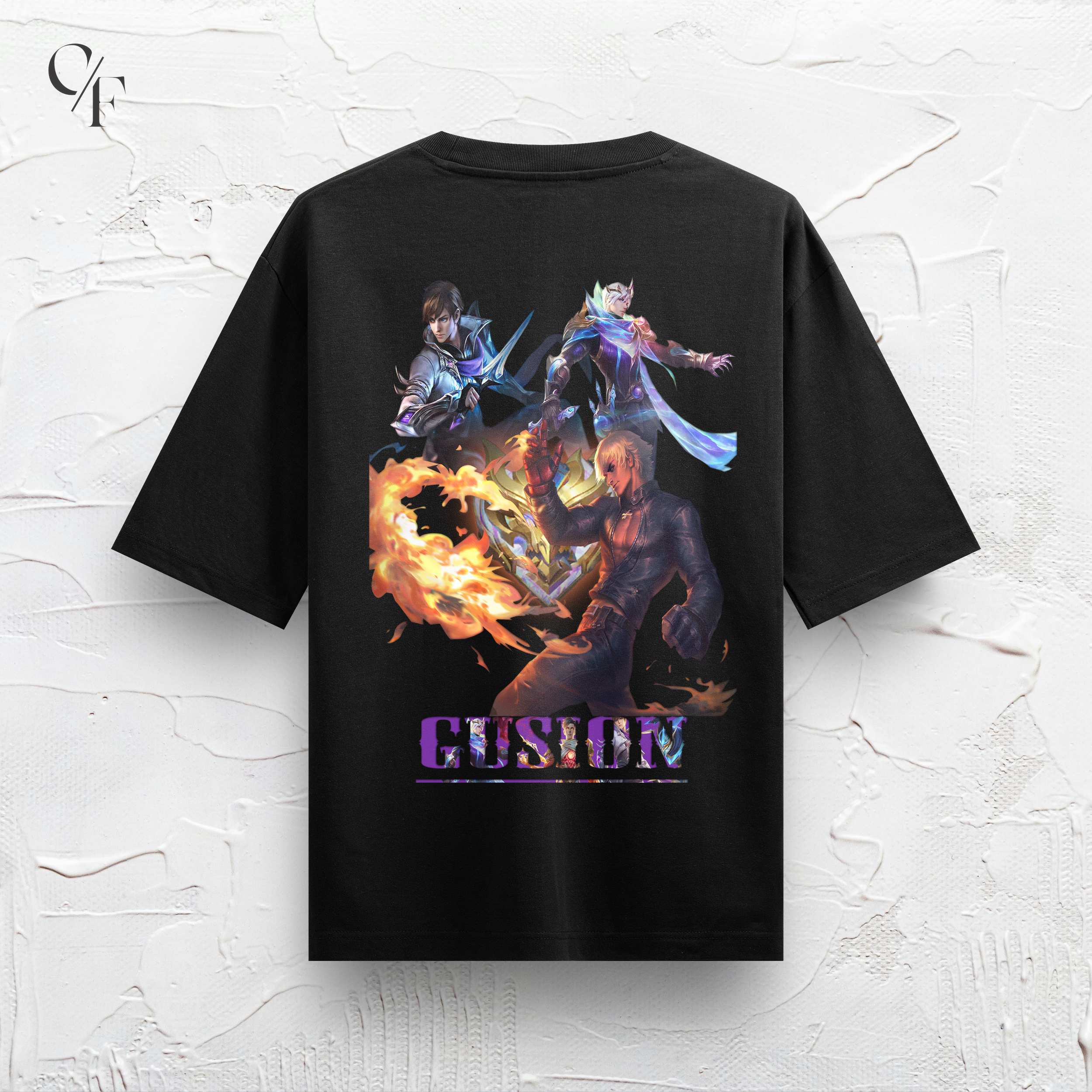 gusion2 back Gusion K Mlbb Oversized T-shirt
