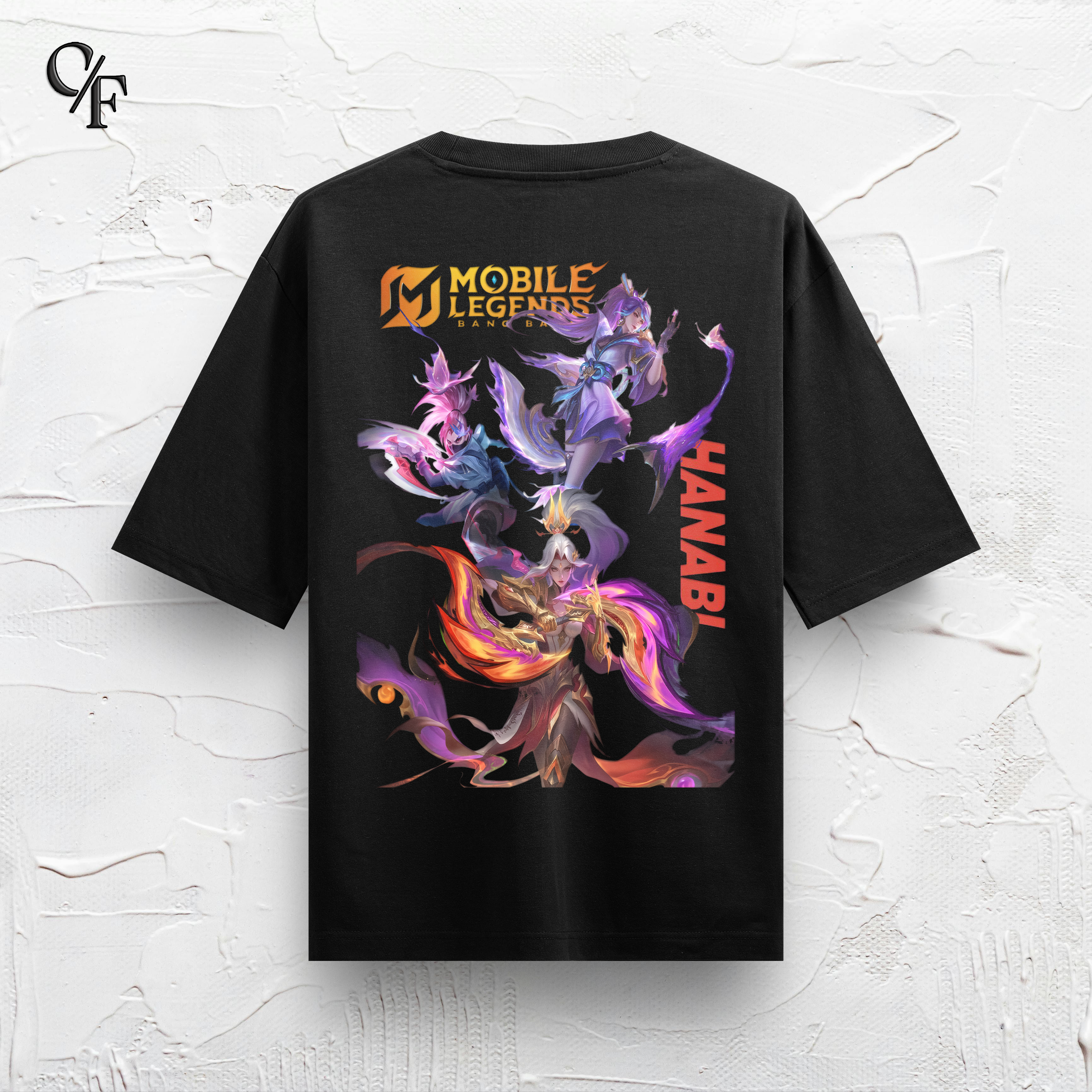 hanabi back Hanabi Mlbb Oversized T-Shirt